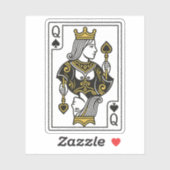 Queen of Spades — Black & Gold シール (シート)