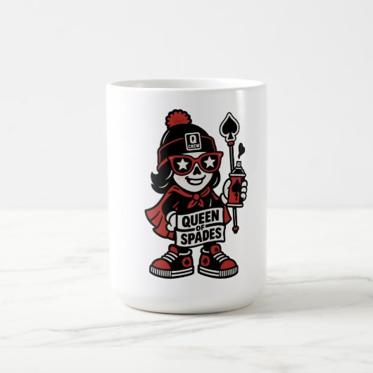 Queen of Spades Street Mascot — Pro Grind Edition コーヒーマグカップ (中央)