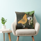 Queen of Spain fritillary Butterfly Throw Pillow クッション (椅子)