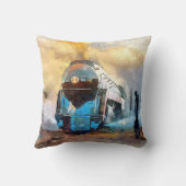 Queen of Steam J 611 Norfolk & Western Steam Train クッション (裏面)