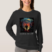 Queen Of The Camp hiking camping retro Tシャツ (正面)