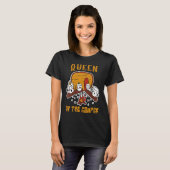 Queen Of The Camper Marshmallow Camping Camp Adven Tシャツ (正面フル)