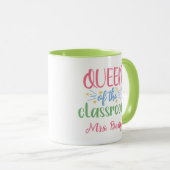 Queen of the Classroom先生名前の追加 マグカップ (正面右)