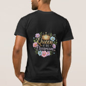Queen of the Classroom Floral Crown Design Tシャツ (裏面)