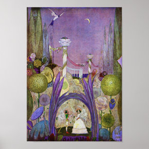Queen of the Flowers from Thumbelina Print ポスター