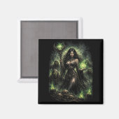 Queen of the Green Flame マグネット (正面/裏面)
