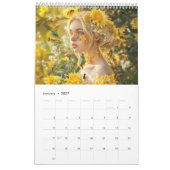 Queen of the Hive – A Calendar of Floral Royalty カレンダー (1月 2027)