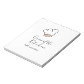 Queen of the kitchen chef cooking add name crown  ノートパッド (回転)