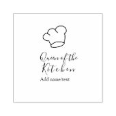 Queen of the kitchen chef cooking add name crown  ラバースタンプ (インプリント)