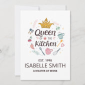 Queen of the Kitchen Custom Name Design シーズンカード (正面)