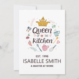 Queen of the Kitchen Custom Name Design シーズンカード