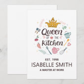Queen of the Kitchen Custom Name Design シーズンカード (正面/裏面)
