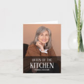 Queen of the Kitchen Editable Photo Name Design シーズンカード (正面)
