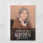 Queen of the Kitchen Editable Photo Name Design シーズンカード (正面)