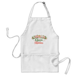 Queen of the Kitchen – Floral Crown Mother’s Day スタンダードエプロン