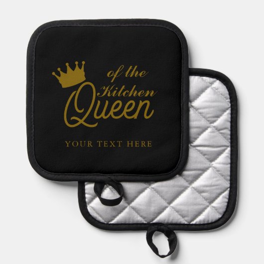 Queen of the Kitchen Stylish Pot Holder 鍋敷き (正面/裏面)
