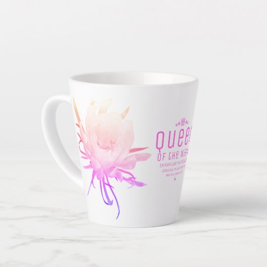 Queen of the Night カフェラテマグ (左アングル)