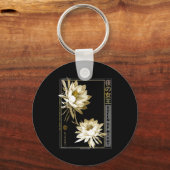 Queen Of The Night Moonflower Ephyllum Japanese Fl キーホルダー (正面)