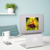 Queen of the Skarr シール (デスク上のノートパソコン)