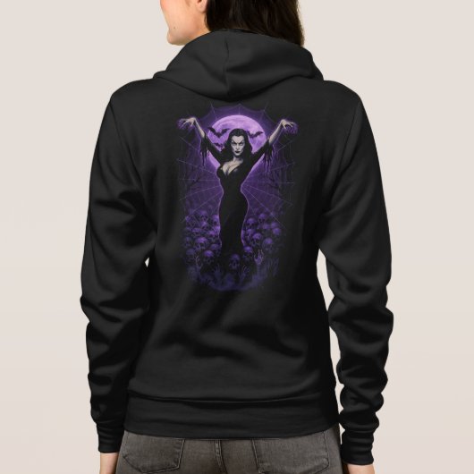 Queen of the Web – Gothic Vampire Hoodie パーカ (裏面)