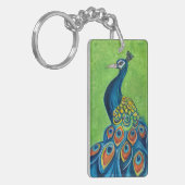 QUEEN & Peacockアクリルキーチェーン（両面） キーホルダー (正面左)