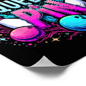 Queen Pin Shirt Bowler Bowling League For Bowling  ポスター (角)