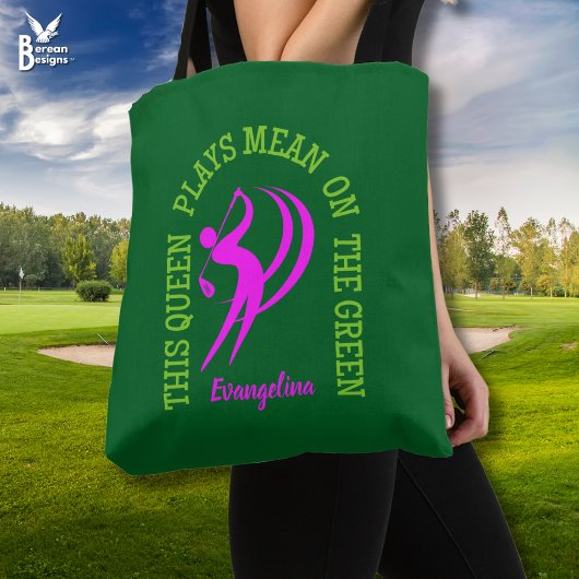 QUEEN PLAYS MEAN ON THE GREEN ゴルフ女子 トートバッグ