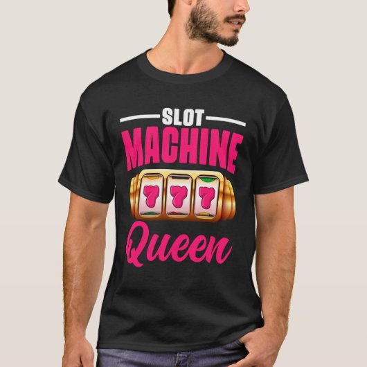 Queen Poker Player Casino Gambling Poker Cards Gam Tシャツ (正面)