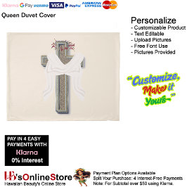 Queen Size Duvet Cover Beige Background 掛け布団カバー