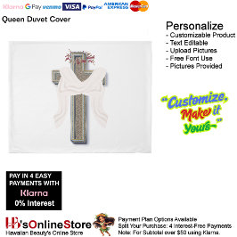 Queen Size Duvet Cover White Background 掛け布団カバー