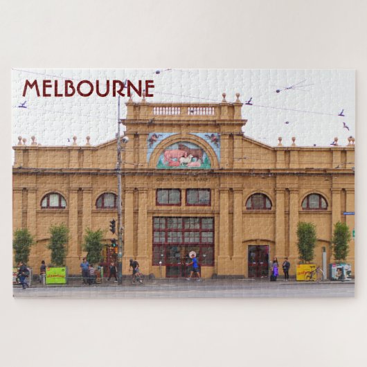 Queen Victoria Market、メルボルン、オーストラリア ジグソーパズル (横)