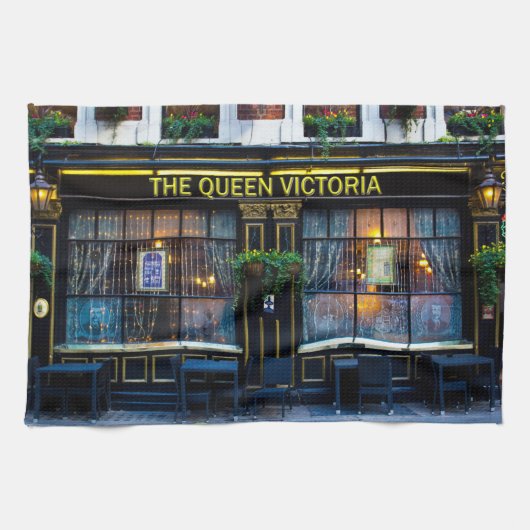 Queen Victoria Pub キッチンタオル (横)