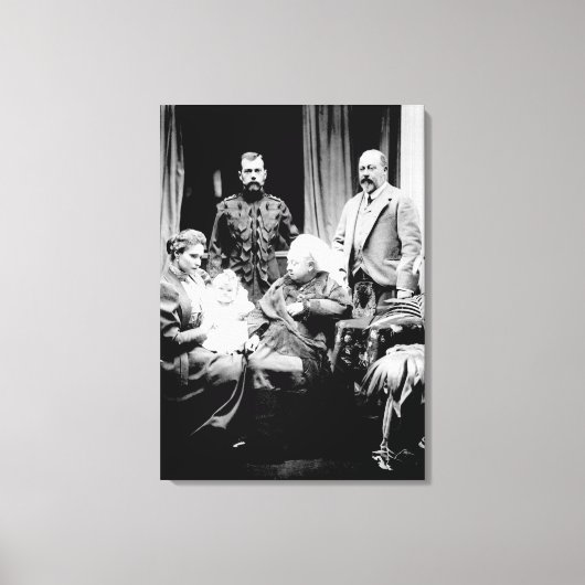 Queen Victoria、Tsar Nicholas II キャンバスプリント (正面)