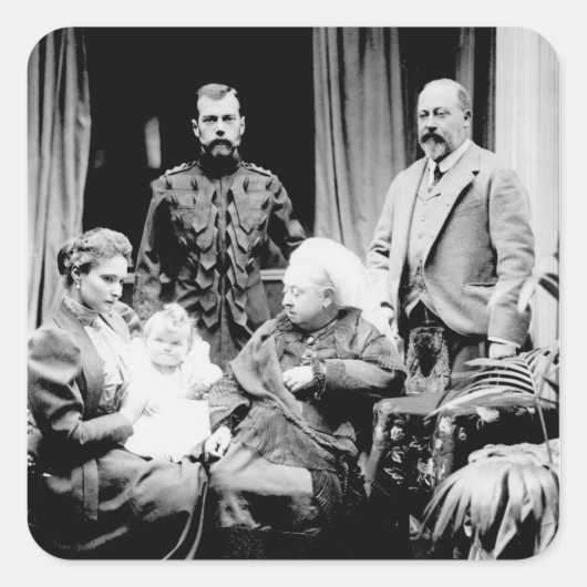 Queen Victoria、Tsar Nicholas II スクエアシール (正面)