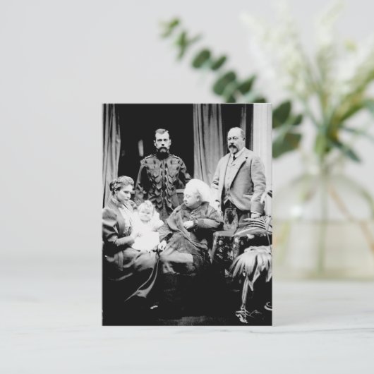 Queen Victoria、Tsar Nicholas II ポストカード (スタンド正面)