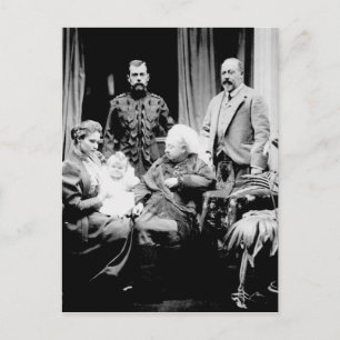 Queen Victoria、Tsar Nicholas II ポストカード