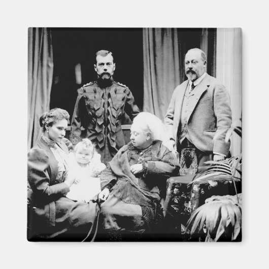 Queen Victoria、Tsar Nicholas II マグネット (正面)