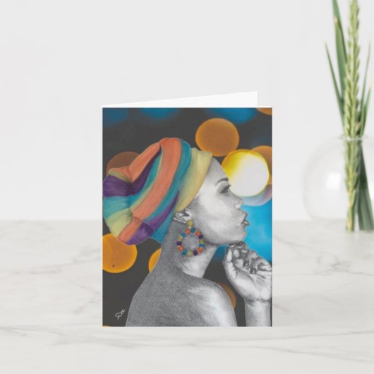 QUEENCONFIDENCE ブランク ノート カード (正面)