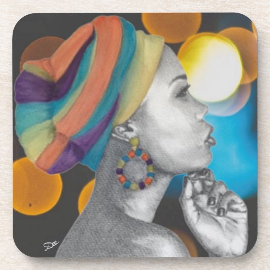 QUEENCONFIDENCE – プラスチック懸命コースター コースター (正面)