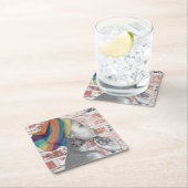 QUEENCONFIDENCE -紙コースター スクエアペーパーコースター (インサイチュ)