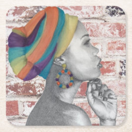 QUEENCONFIDENCE -紙コースター スクエアペーパーコースター