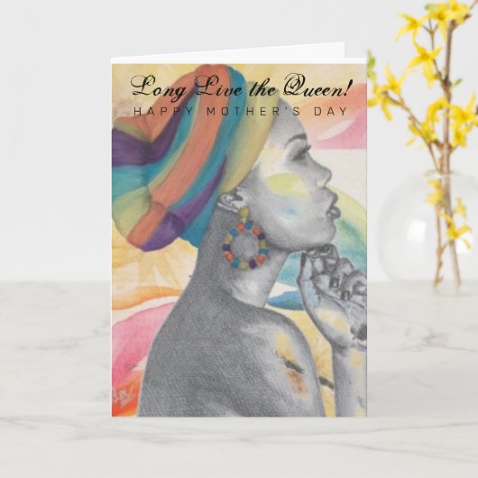 QUEENCONFIDENCE Mother's Dayカード カード (黄色い花)