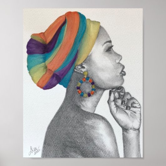 QUEENCONFIDENCE Premium Canvas Print (8 x 10) ポスター (正面)