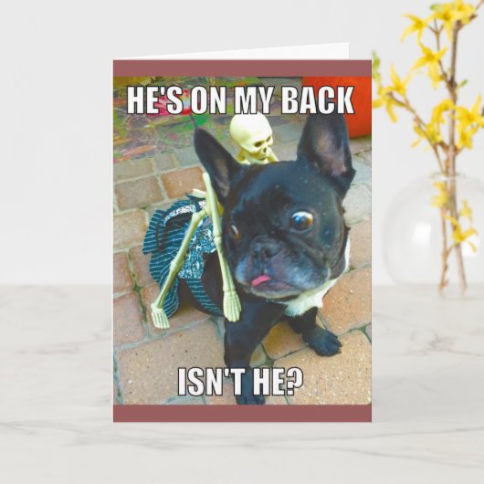 QueenFiFiハロウィンカード カード (黄色い花)