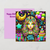 QUEENIE ~ 8歳の誕生日おめでとう カード ~ (正面/裏面)