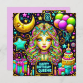 QUEENIE ~ 8 YEARS ~ Birthday Card ~ (正面/裏面)