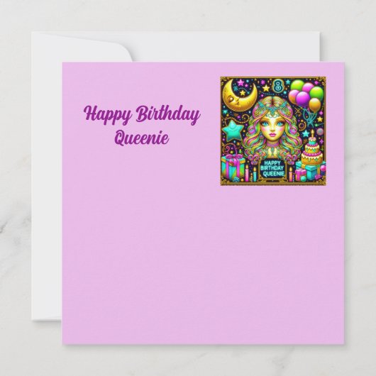 QUEENIE ~ 8 YEARS ~ Birthday Card ~ (裏面)