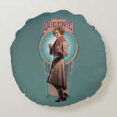 QUEENIE GOLDSTEIN™アールデコパネル ラウンドクッション (裏面)