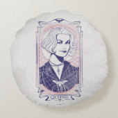 QUEENIE GOLDSTEIN™イラストレーション ラウンドクッション (裏面)