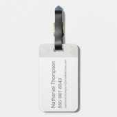 QUEENIE GOLDSTEIN™イラストレーション ラゲッジタグ (裏面縦)